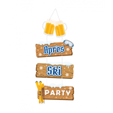 Deurdecoratie Après Ski Party 100cm